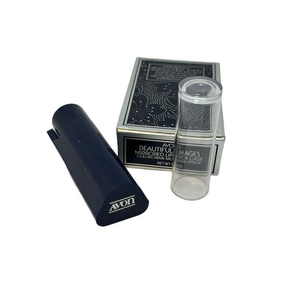 Vintage‎ Avon Beautiful Images Mirrored Lipstick Case Moisture Raspberry Frost - Picture 7 of 14